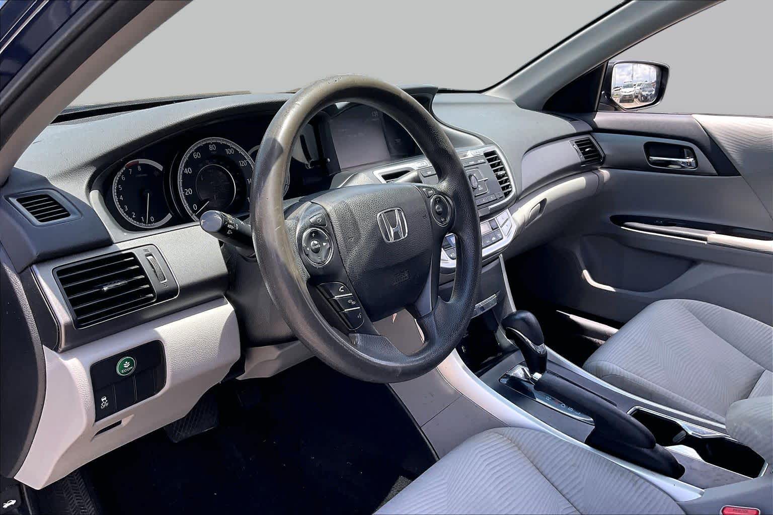 2014 Honda Accord LX Obsidian Blue Pearl at Tomball Ford