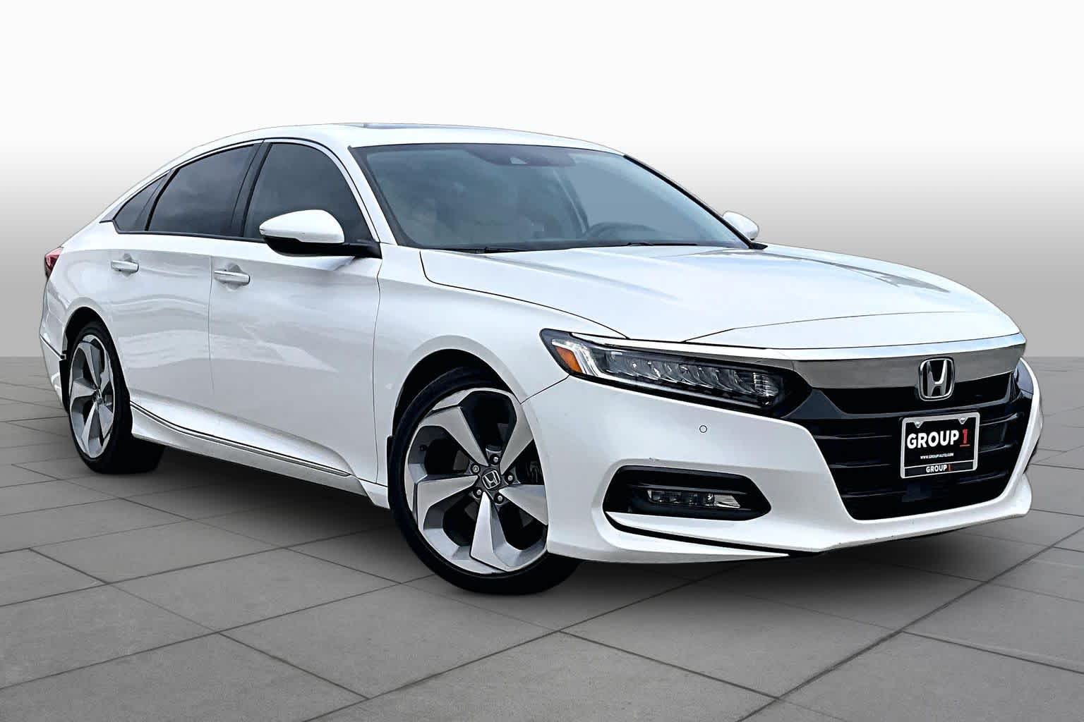 2018 Honda Accord Sedan Touring 1.5T Platinum White Pearl at Westside Kia