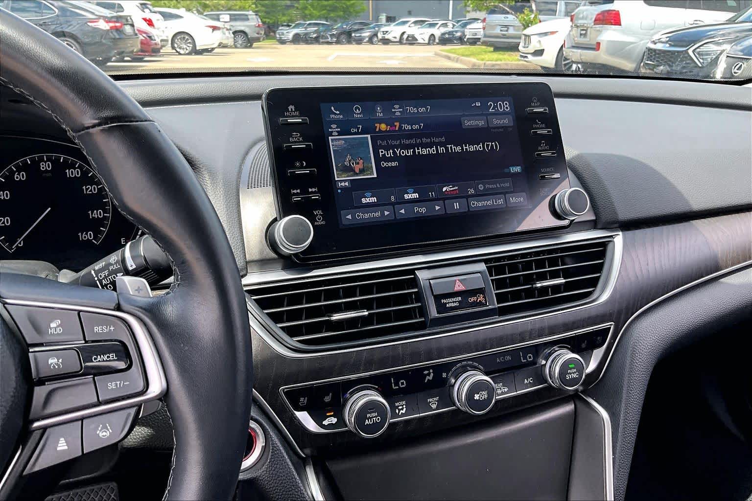 2022 Honda Accord Hybrid Touring Platinum White Pearl at AutoNation Chevrolet Gulf Fwy