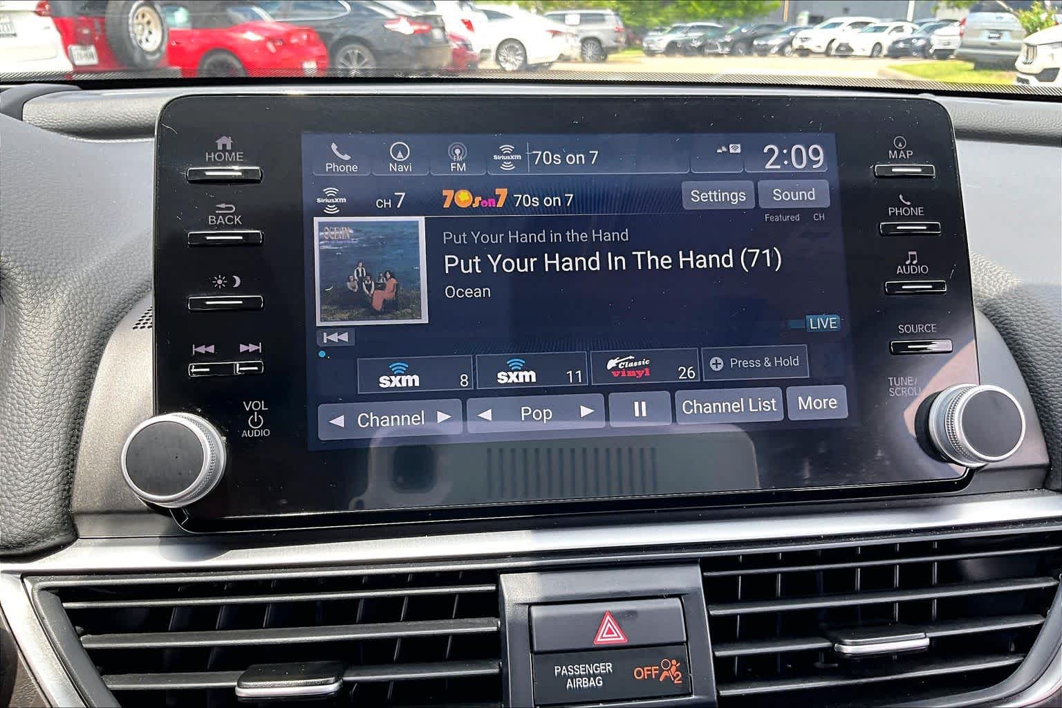 2022 Honda Accord Hybrid Touring Platinum White Pearl at AutoNation Chevrolet Gulf Fwy