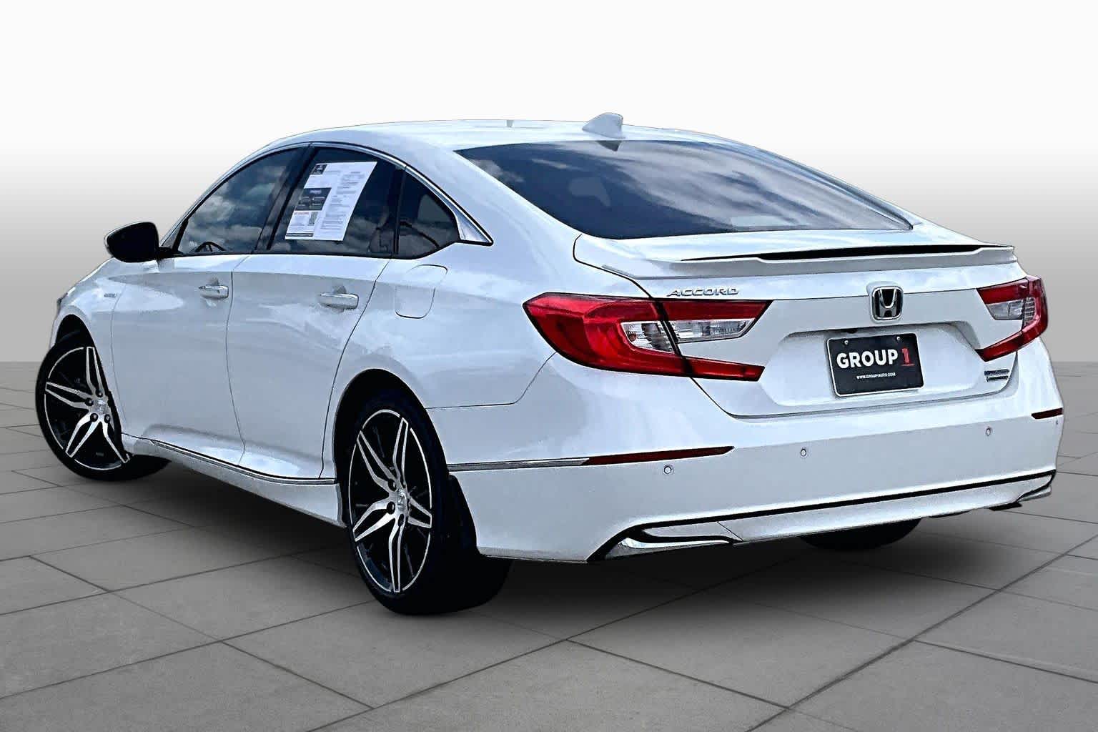 2022 Honda Accord Hybrid Touring Platinum White Pearl at AutoNation Chevrolet Gulf Fwy