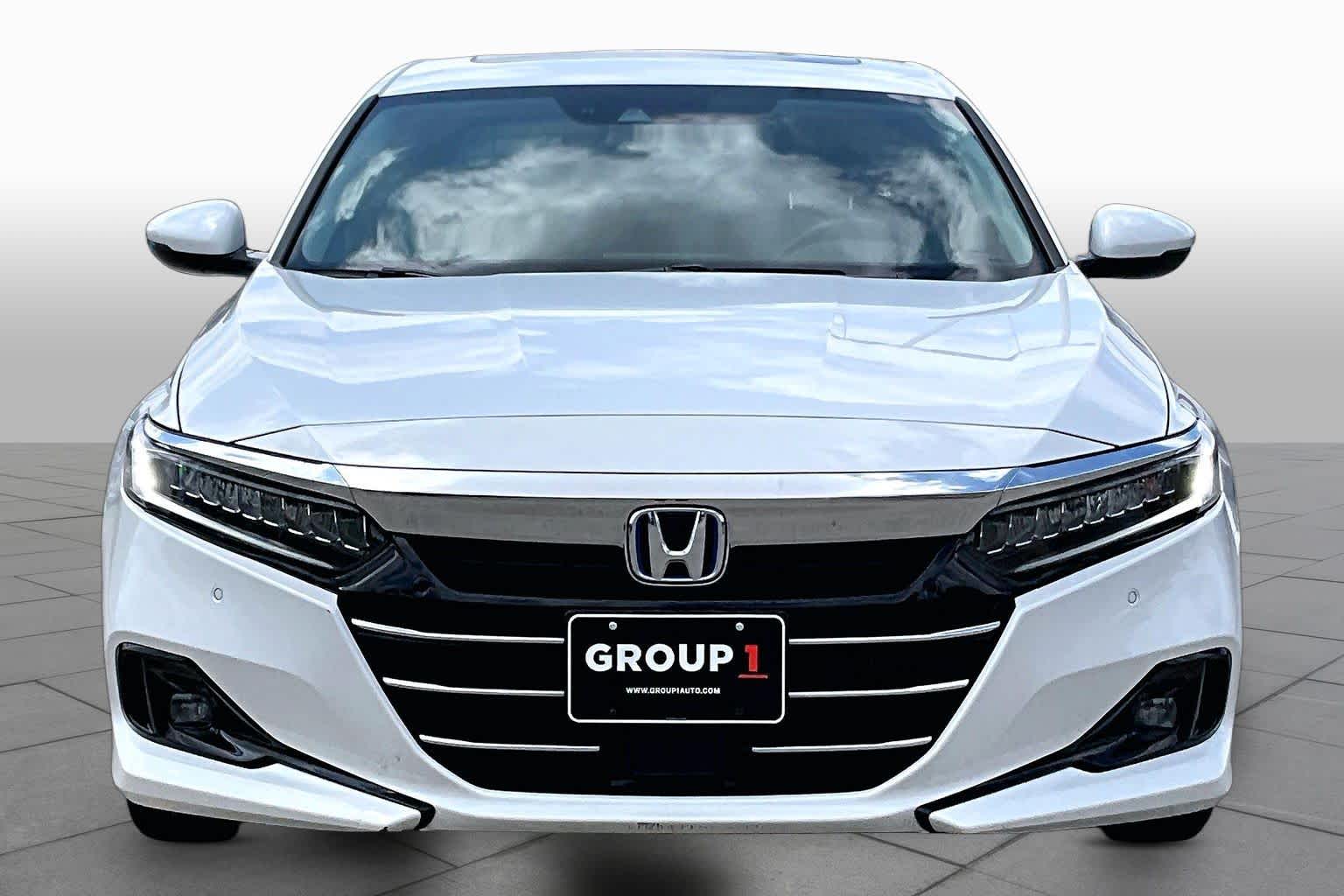 2022 Honda Accord Hybrid Touring Platinum White Pearl at AutoNation Chevrolet Gulf Fwy