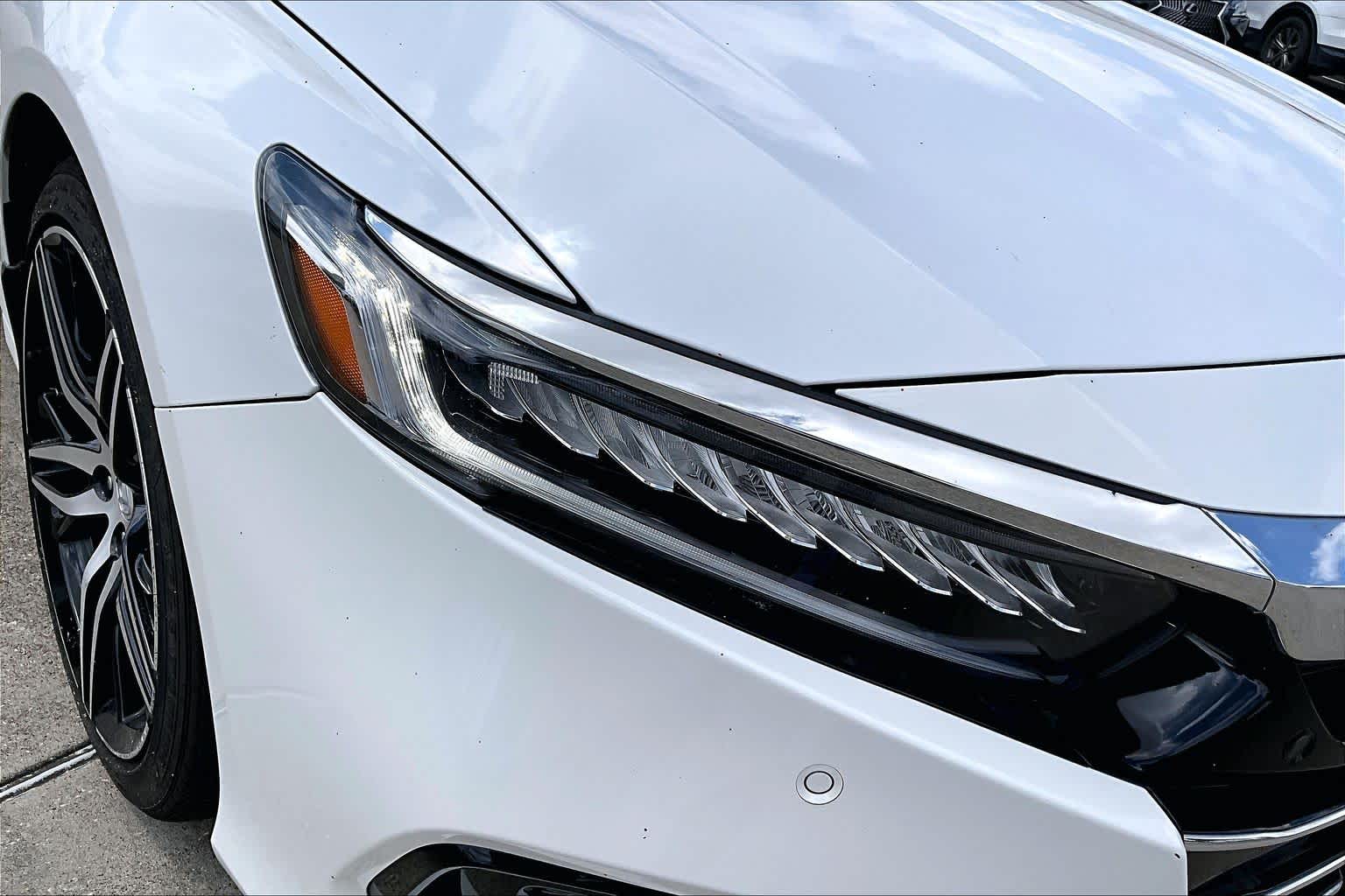2022 Honda Accord Hybrid Touring Platinum White Pearl at AutoNation Chevrolet Gulf Fwy