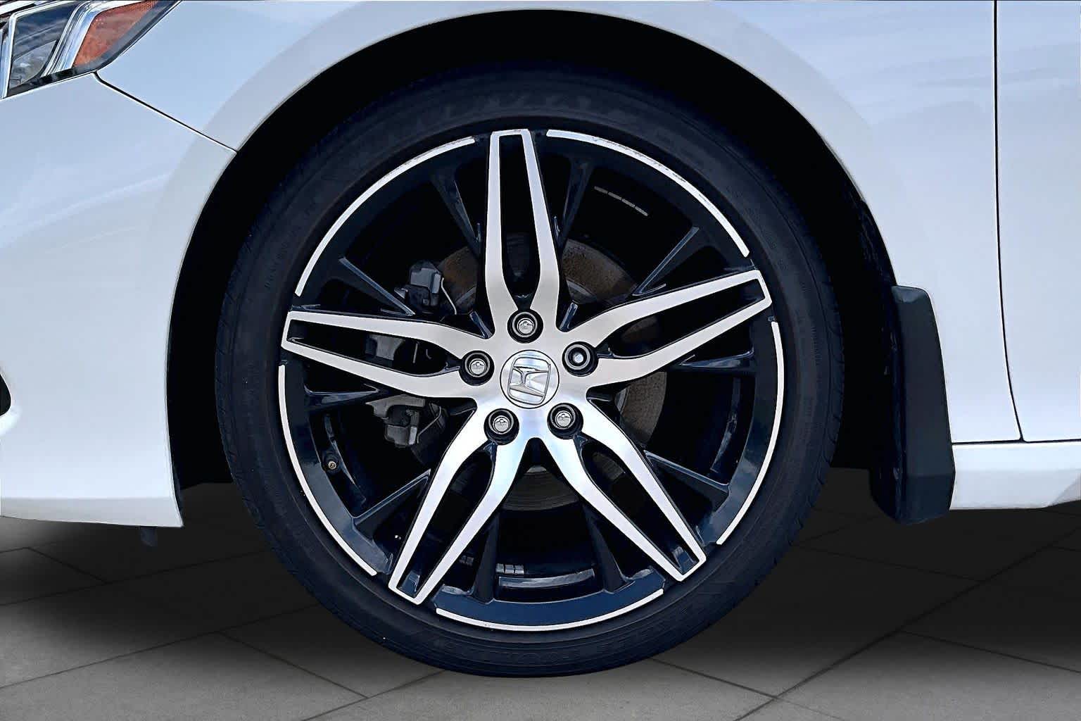 2022 Honda Accord Hybrid Touring Platinum White Pearl at AutoNation Chevrolet Gulf Fwy