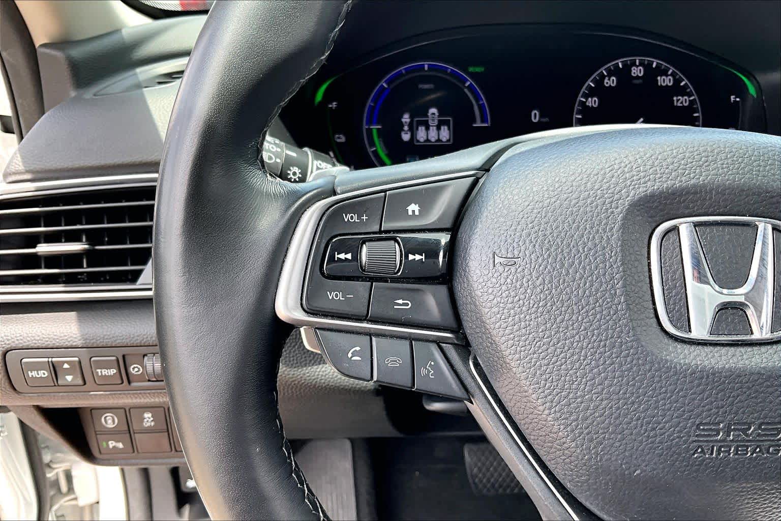 2022 Honda Accord Hybrid Touring Platinum White Pearl at AutoNation Chevrolet Gulf Fwy