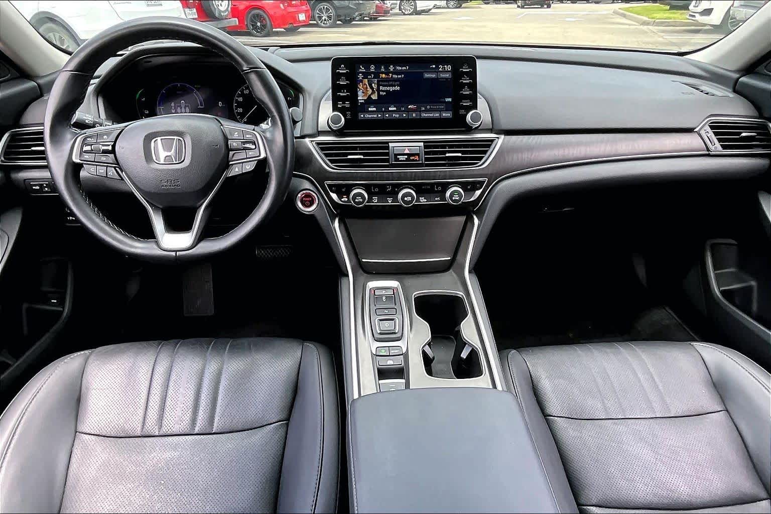 2022 Honda Accord Hybrid Touring Platinum White Pearl at AutoNation Chevrolet Gulf Fwy