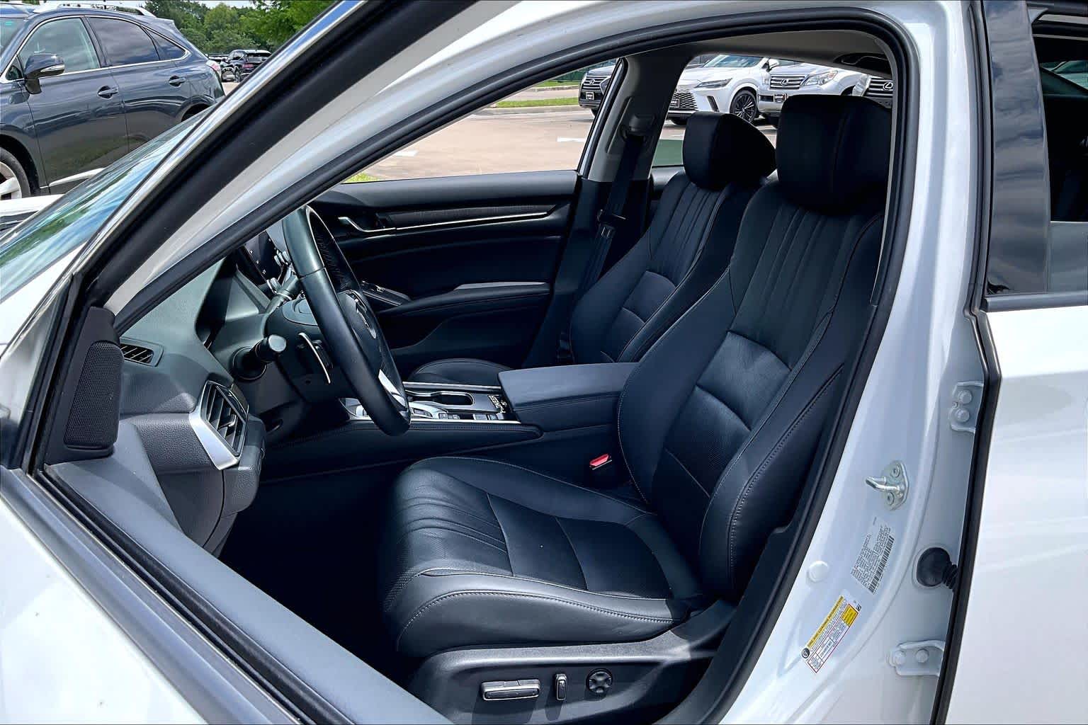 2022 Honda Accord Hybrid Touring Platinum White Pearl at AutoNation Chevrolet Gulf Fwy
