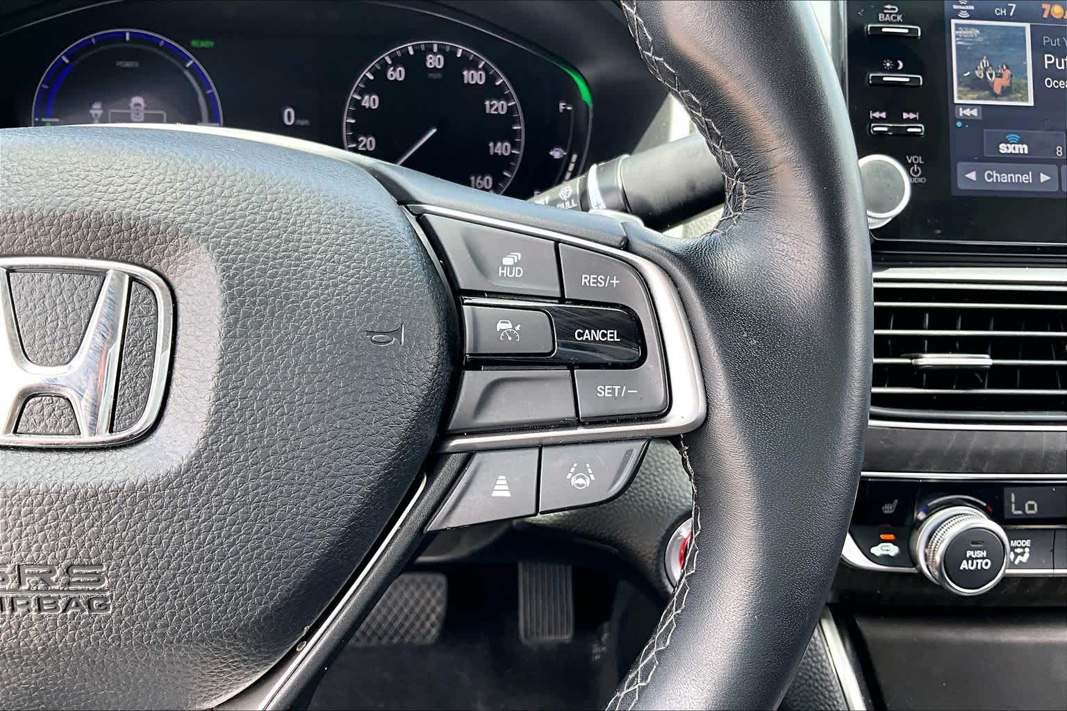 2022 Honda Accord Hybrid Touring Platinum White Pearl at AutoNation Chevrolet Gulf Fwy