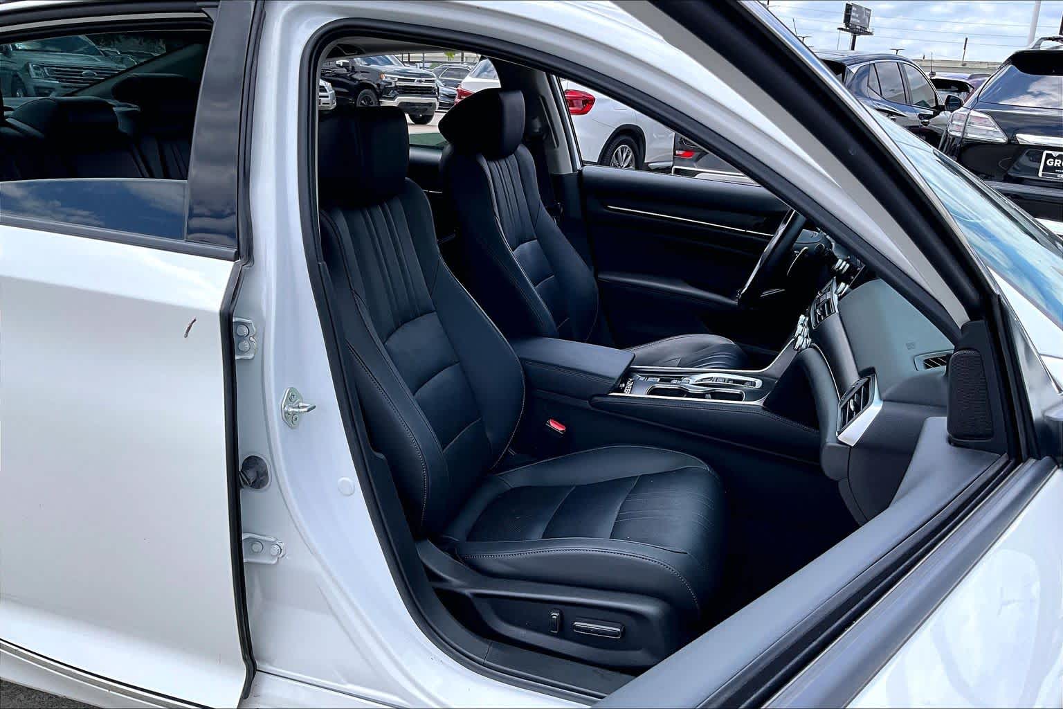2022 Honda Accord Hybrid Touring Platinum White Pearl at AutoNation Chevrolet Gulf Fwy