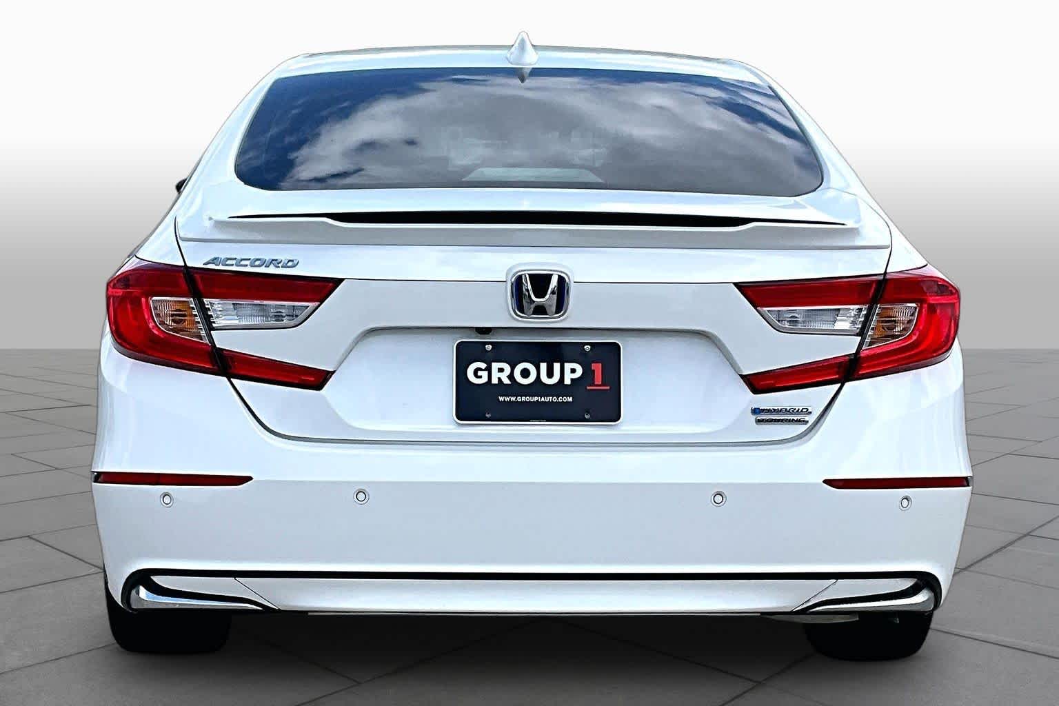 2022 Honda Accord Hybrid Touring Platinum White Pearl at AutoNation Chevrolet Gulf Fwy