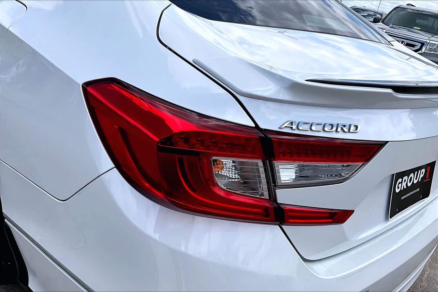 2022 Honda Accord Hybrid Touring Platinum White Pearl at AutoNation Chevrolet Gulf Fwy