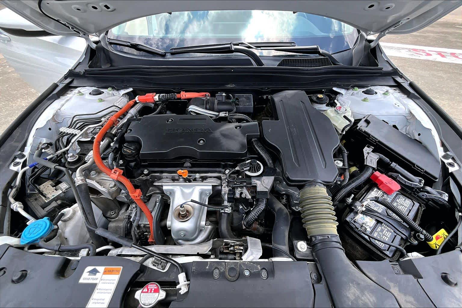 2022 Honda Accord Hybrid Touring Platinum White Pearl at AutoNation Chevrolet Gulf Fwy