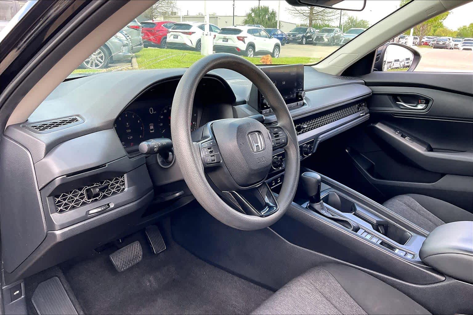 2023 Honda Accord LX Crystal Black Pearl at Group 1 GMC Buick South
