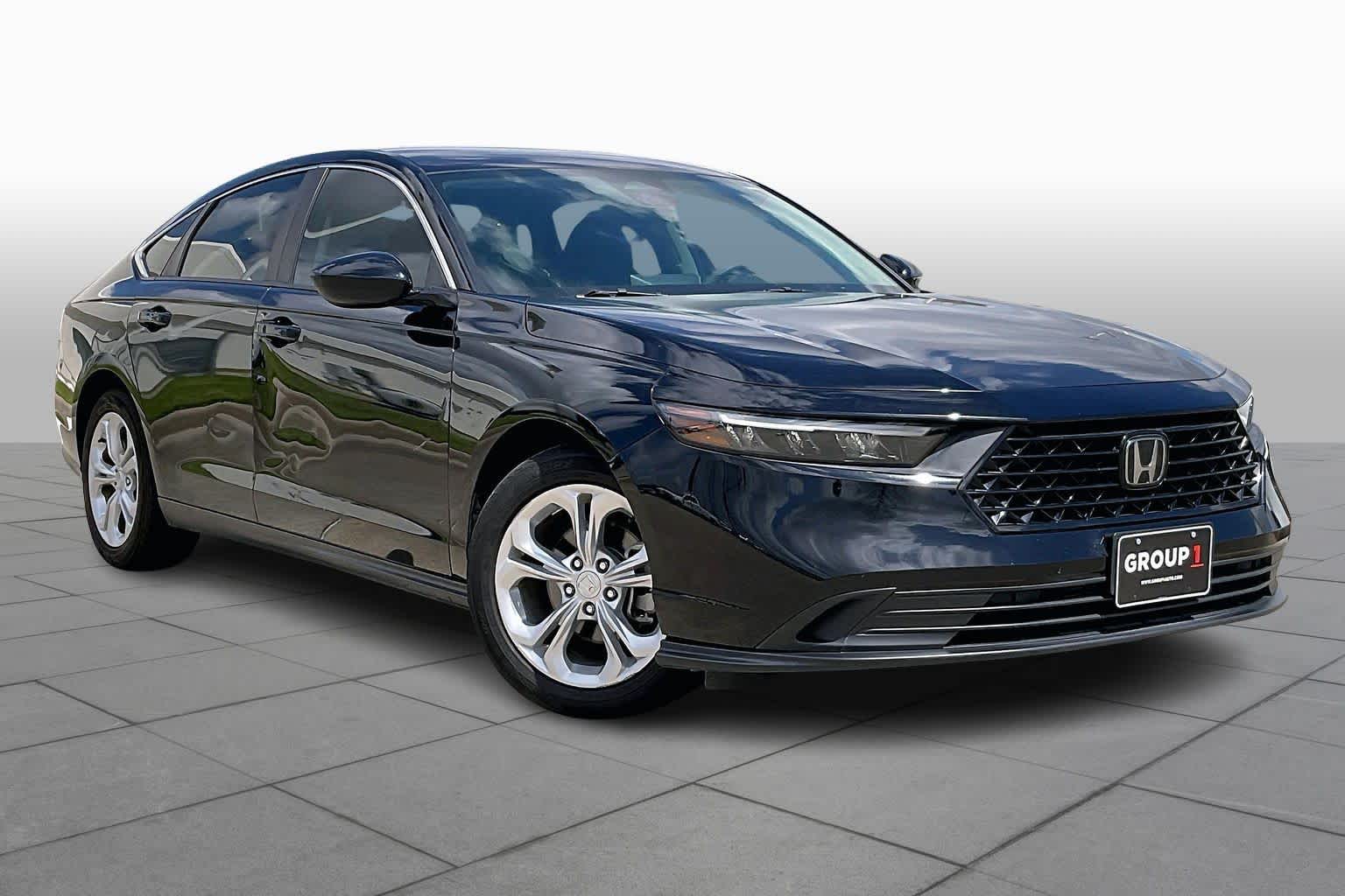 2023 Honda Accord LX Crystal Black Pearl at Group 1 GMC Buick South