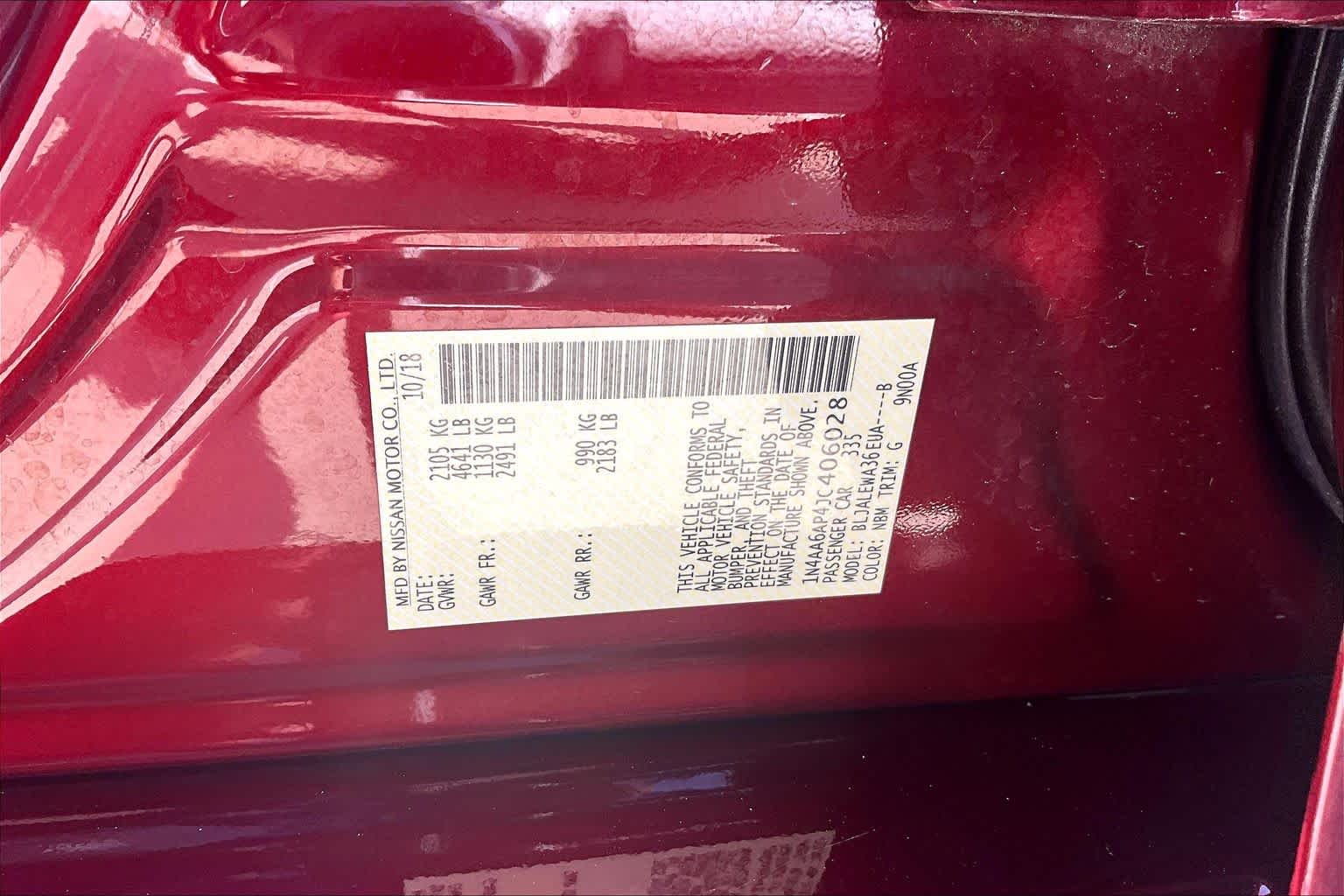 2018 Nissan Maxima SL Carnelian Red at Lexus of Clear Lake