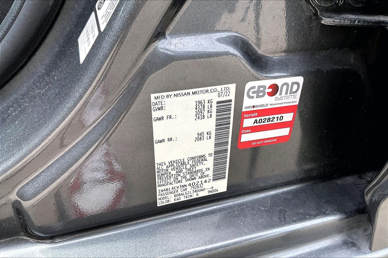 2022 Nissan Altima 2.5 SR Gun Metallic at Sterling McCall Nissan