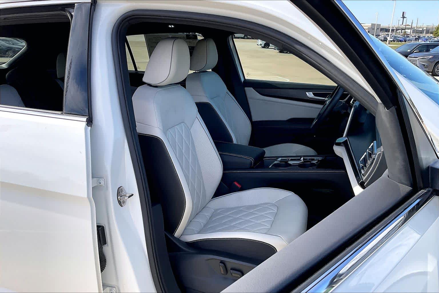 2024 Volkswagen Atlas Cross Sport 2.0T SEL Premium R-Line Opal White Pearl at Texan GMC Buick