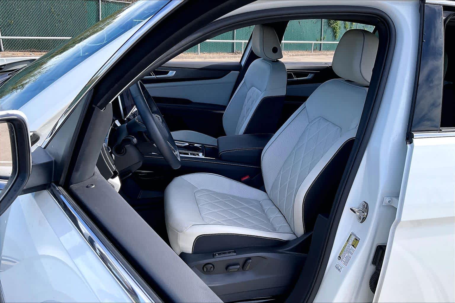 2024 Volkswagen Atlas Cross Sport 2.0T SEL Premium R-Line Opal White Pearl at Texan GMC Buick