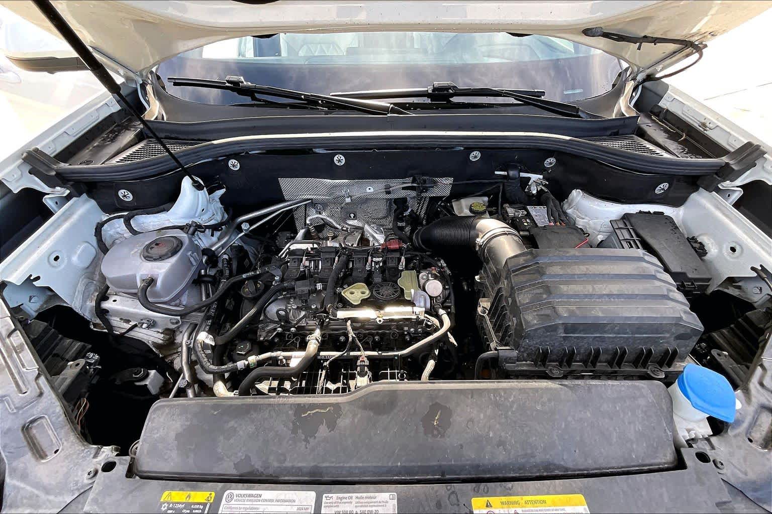 2024 Volkswagen Atlas Cross Sport 2.0T SEL Premium R-Line Opal White Pearl at Texan GMC Buick