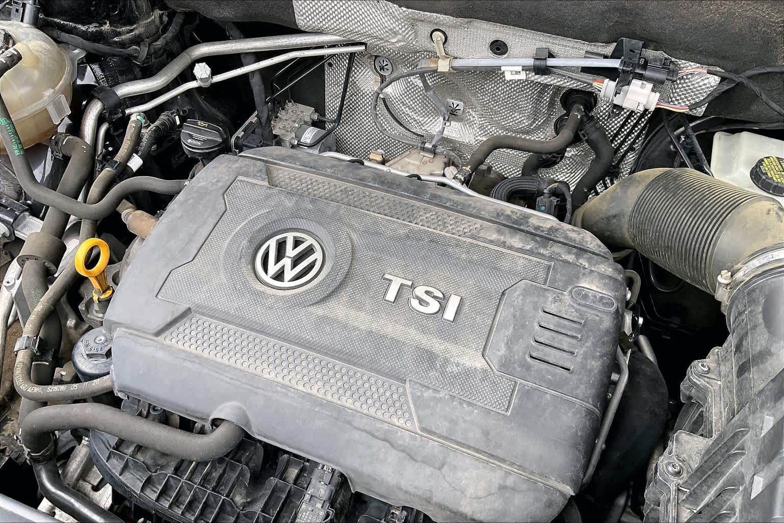 2021 Volkswagen Atlas Cross Sport 2.0T SE w/Technology Deep Black Pearl at AutoNation Chrysler Jeep Dodge Ram Spring