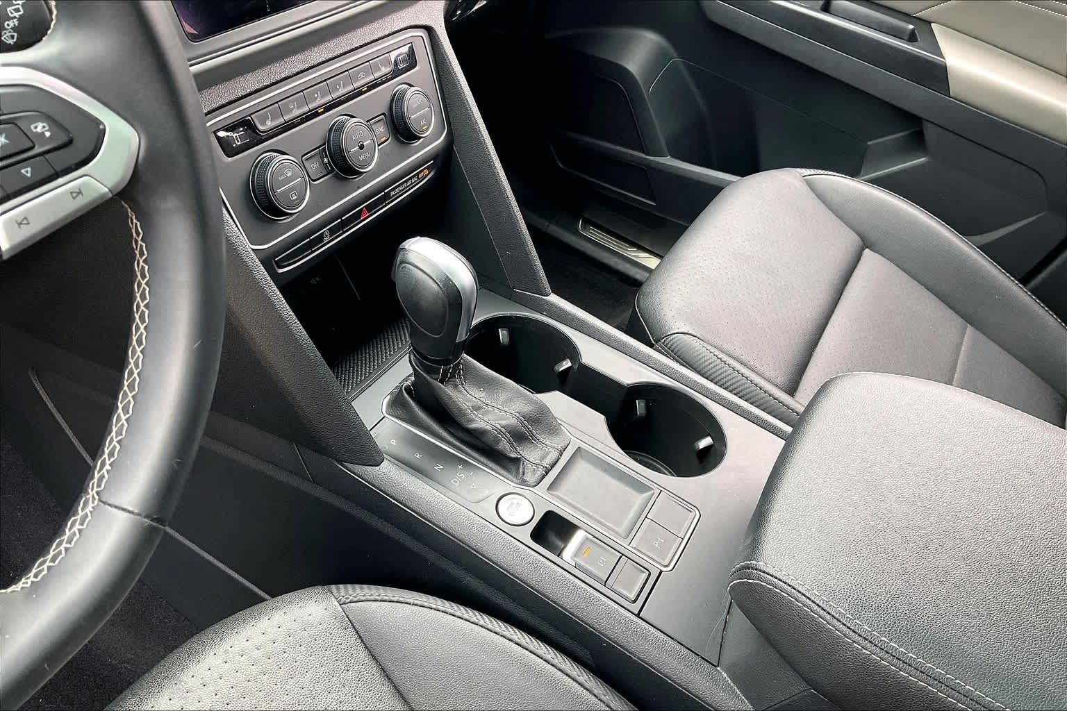 2021 Volkswagen Atlas Cross Sport 2.0T SE w/Technology Deep Black Pearl at AutoNation Chrysler Jeep Dodge Ram Spring