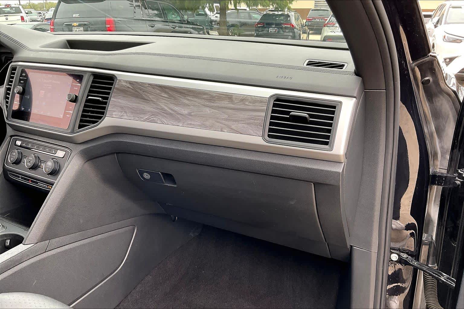 2021 Volkswagen Atlas Cross Sport 2.0T SE w/Technology Deep Black Pearl at AutoNation Chrysler Jeep Dodge Ram Spring