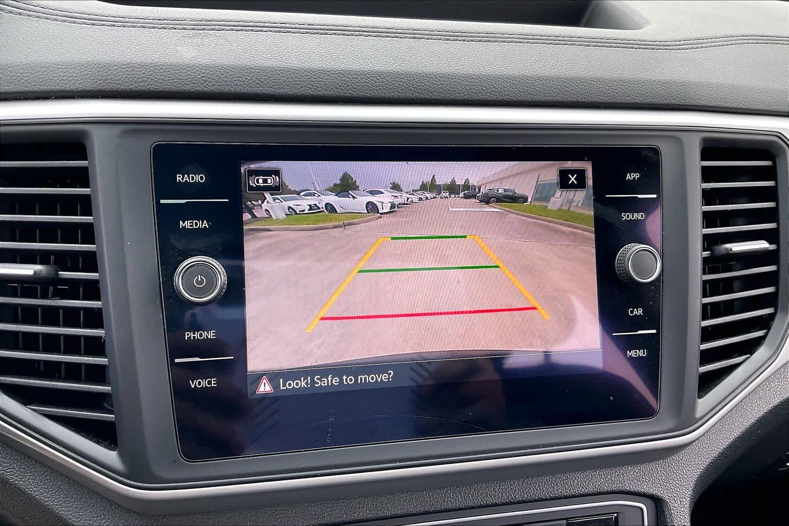 2021 Volkswagen Atlas Cross Sport 2.0T SE w/Technology Deep Black Pearl at AutoNation Chrysler Jeep Dodge Ram Spring