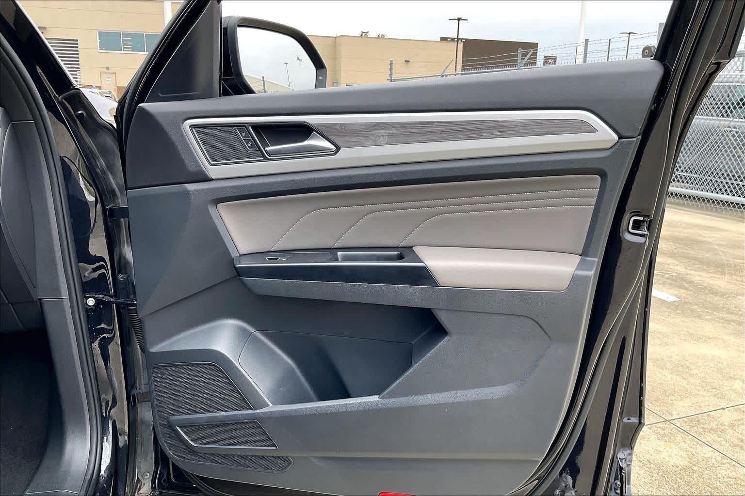 2021 Volkswagen Atlas Cross Sport 2.0T SE w/Technology Deep Black Pearl at AutoNation Chrysler Jeep Dodge Ram Spring