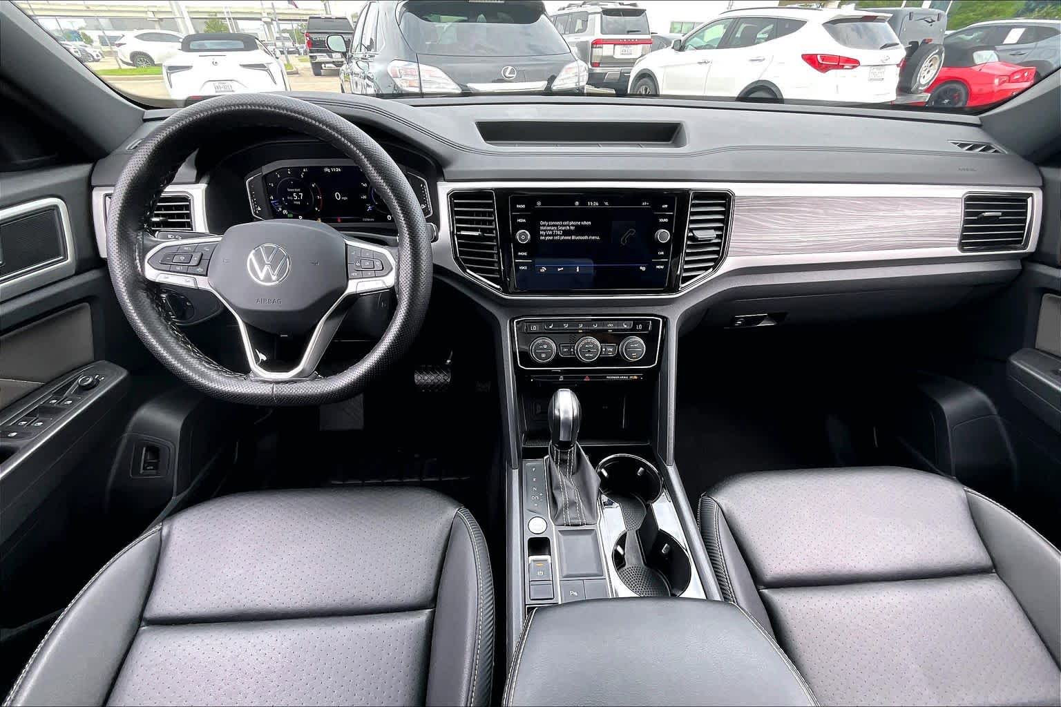 2023 Volkswagen Atlas Cross Sport 3.6L V6 SE w/Technology Platinum Gray Metallic at AutoNation Chrysler Jeep Dodge Ram Spring