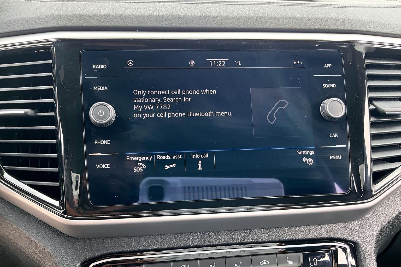 2023 Volkswagen Atlas Cross Sport 3.6L V6 SE w/Technology Platinum Gray Metallic at AutoNation Chrysler Jeep Dodge Ram Spring