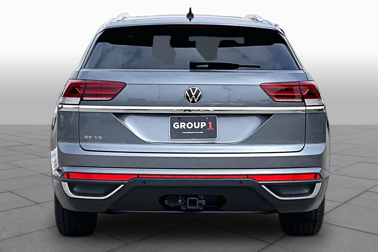 2023 Volkswagen Atlas Cross Sport 3.6L V6 SE w/Technology Platinum Gray Metallic at AutoNation Chrysler Jeep Dodge Ram Spring
