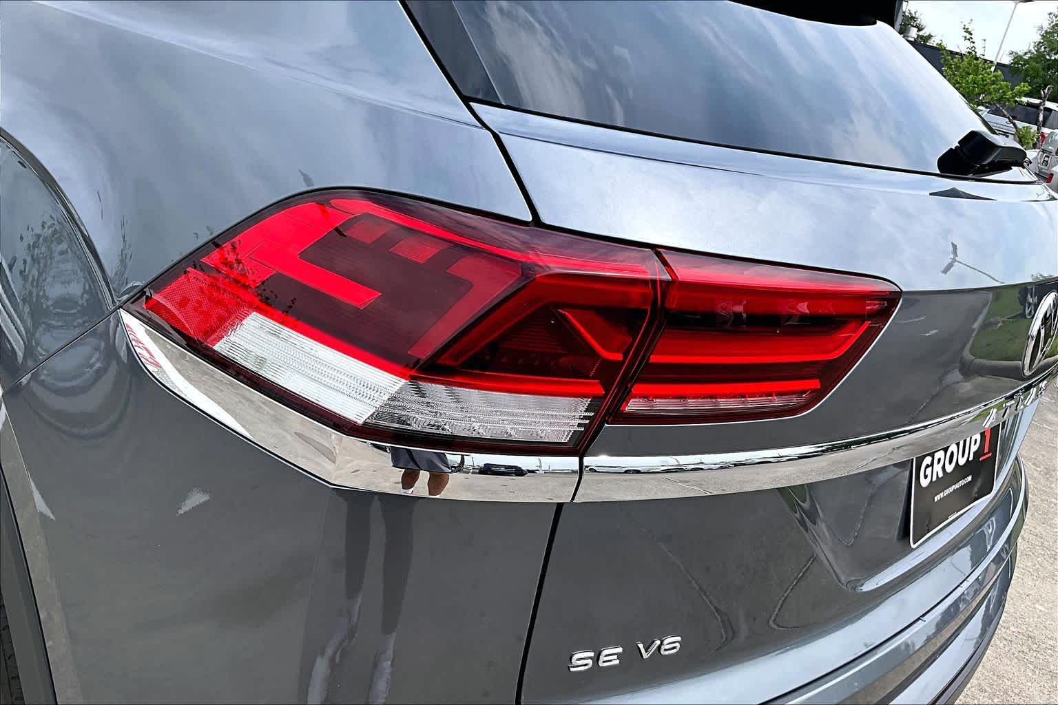 2023 Volkswagen Atlas Cross Sport 3.6L V6 SE w/Technology Platinum Gray Metallic at AutoNation Chrysler Jeep Dodge Ram Spring
