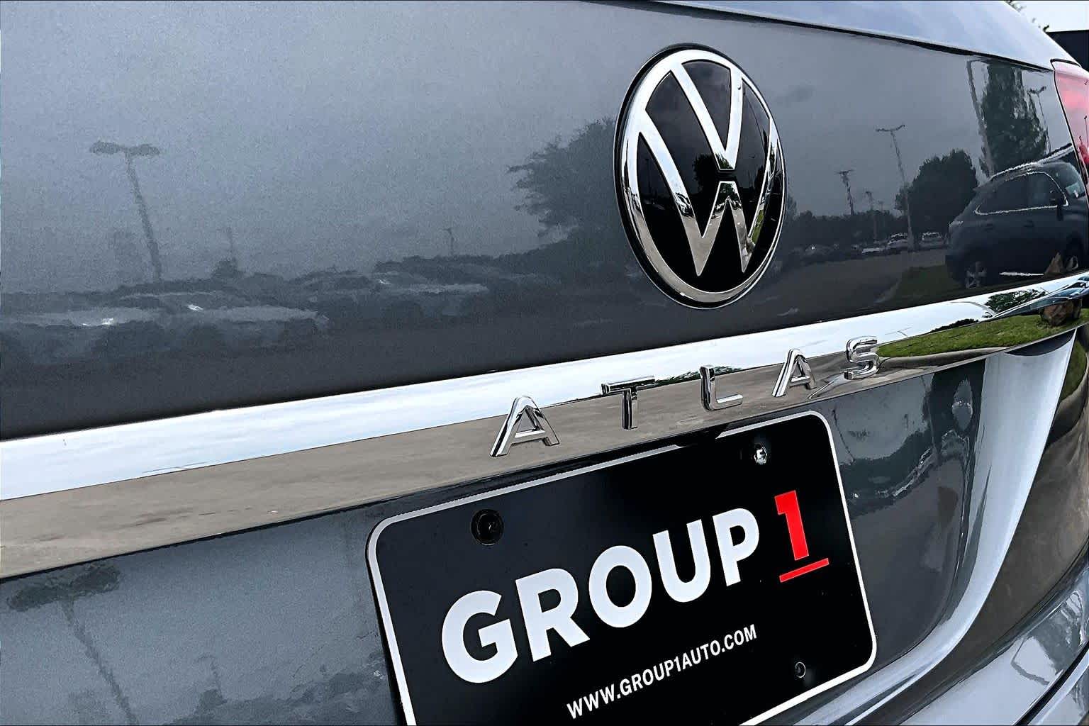 2023 Volkswagen Atlas Cross Sport 3.6L V6 SE w/Technology Platinum Gray Metallic at AutoNation Chrysler Jeep Dodge Ram Spring