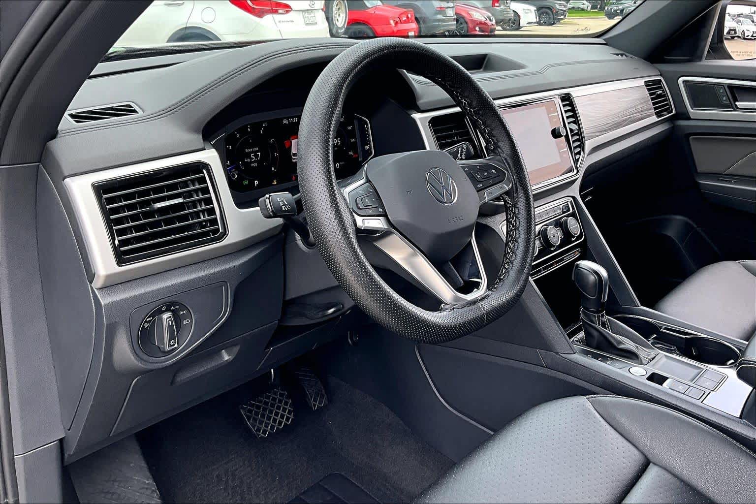 2023 Volkswagen Atlas Cross Sport 3.6L V6 SE w/Technology Platinum Gray Metallic at AutoNation Chrysler Jeep Dodge Ram Spring