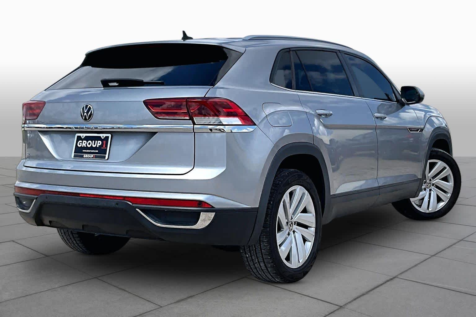 2021 Volkswagen Atlas Cross Sport 2.0T SE w/Technology Pyrite Silver Metallic at AutoNation USA Katy