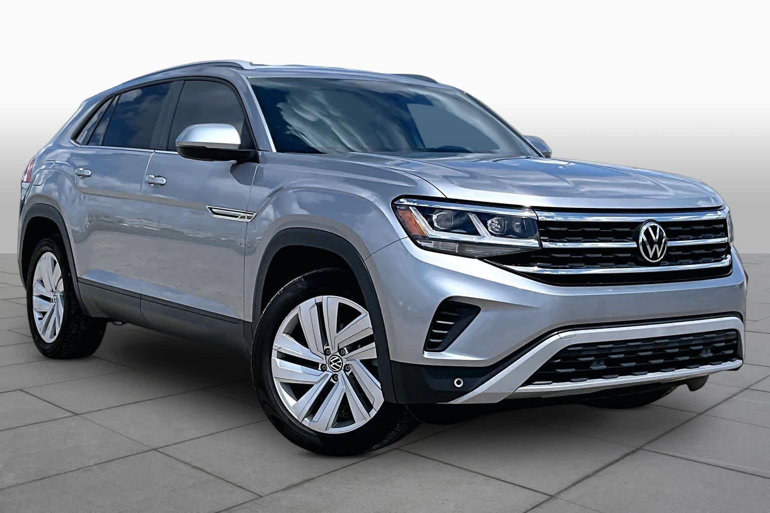 2021 Volkswagen Atlas Cross Sport 2.0T SE w/Technology Pyrite Silver Metallic at AutoNation USA Katy