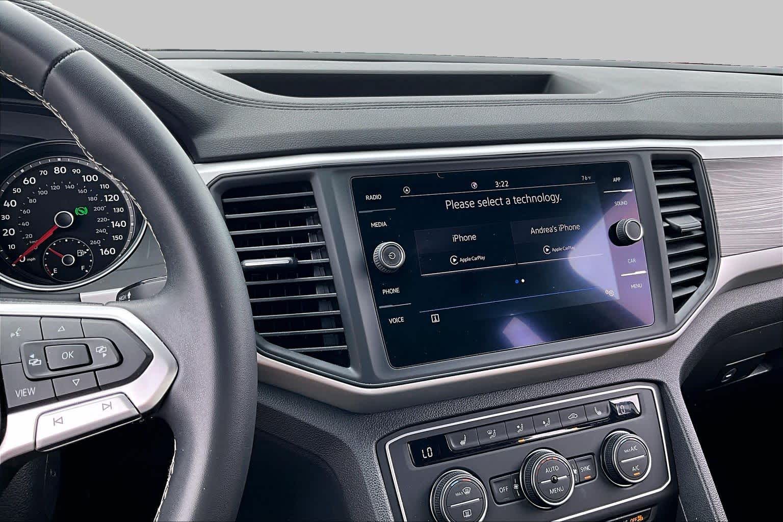 2021 Volkswagen Atlas Cross Sport 2.0T SE w/Technology Pure White at AutoNation USA Katy