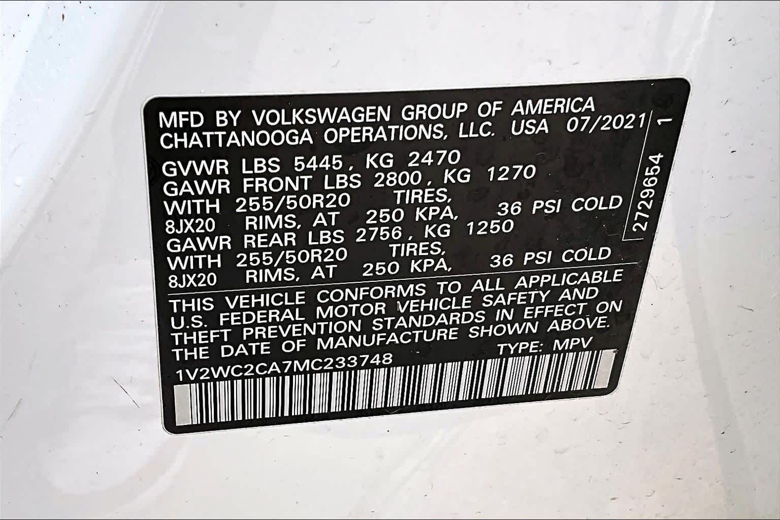 2021 Volkswagen Atlas Cross Sport 2.0T SE w/Technology Pure White at AutoNation USA Katy