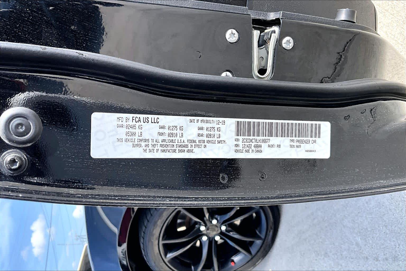 2020 Dodge Charger R/T Pitch Black Clearcoat at Texan GMC Buick