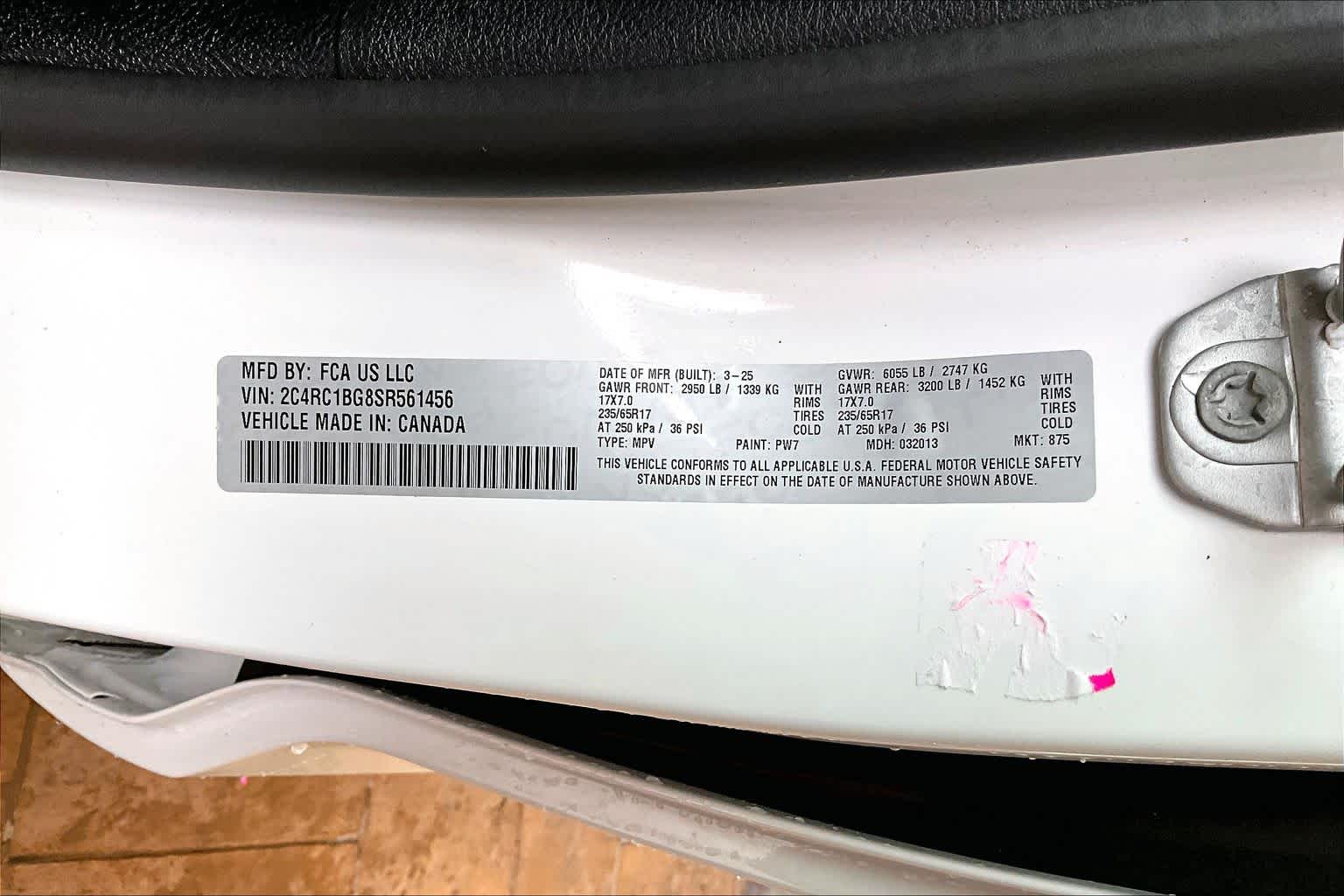 2025 Chrysler Pacifica Select Bright White Clearcoat at Tomball Chrysler Dodge Jeep Ram