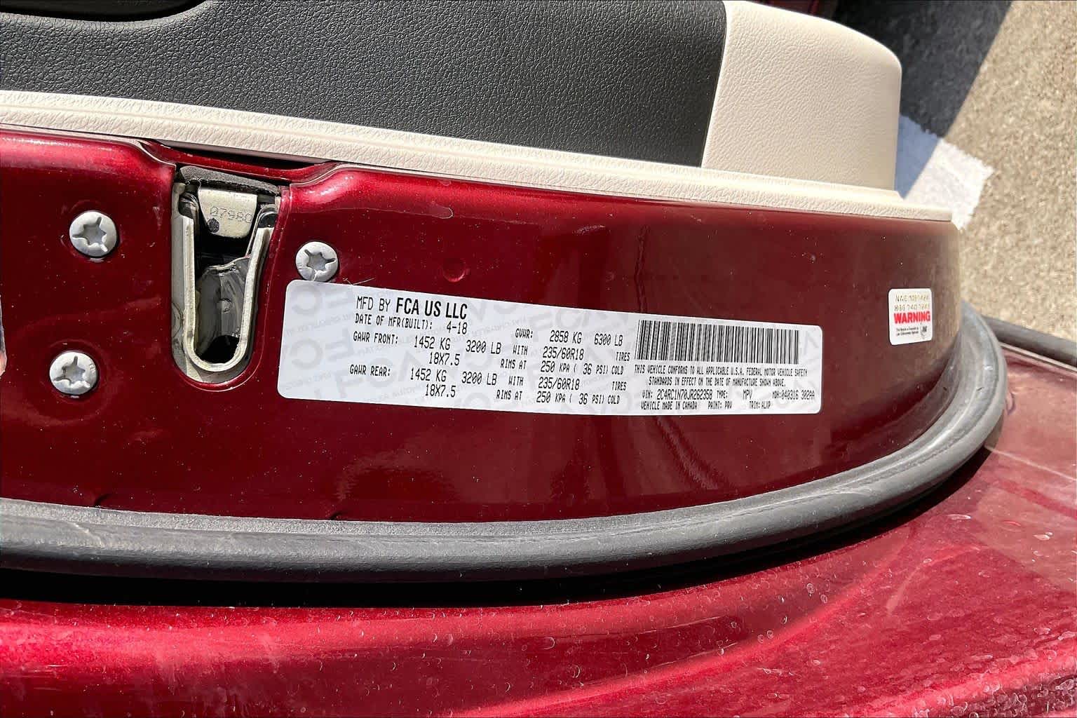 2018 Chrysler Pacifica Hybrid Limited Velvet Red Pearlcoat at AutoNation Ford Gulf Fwy