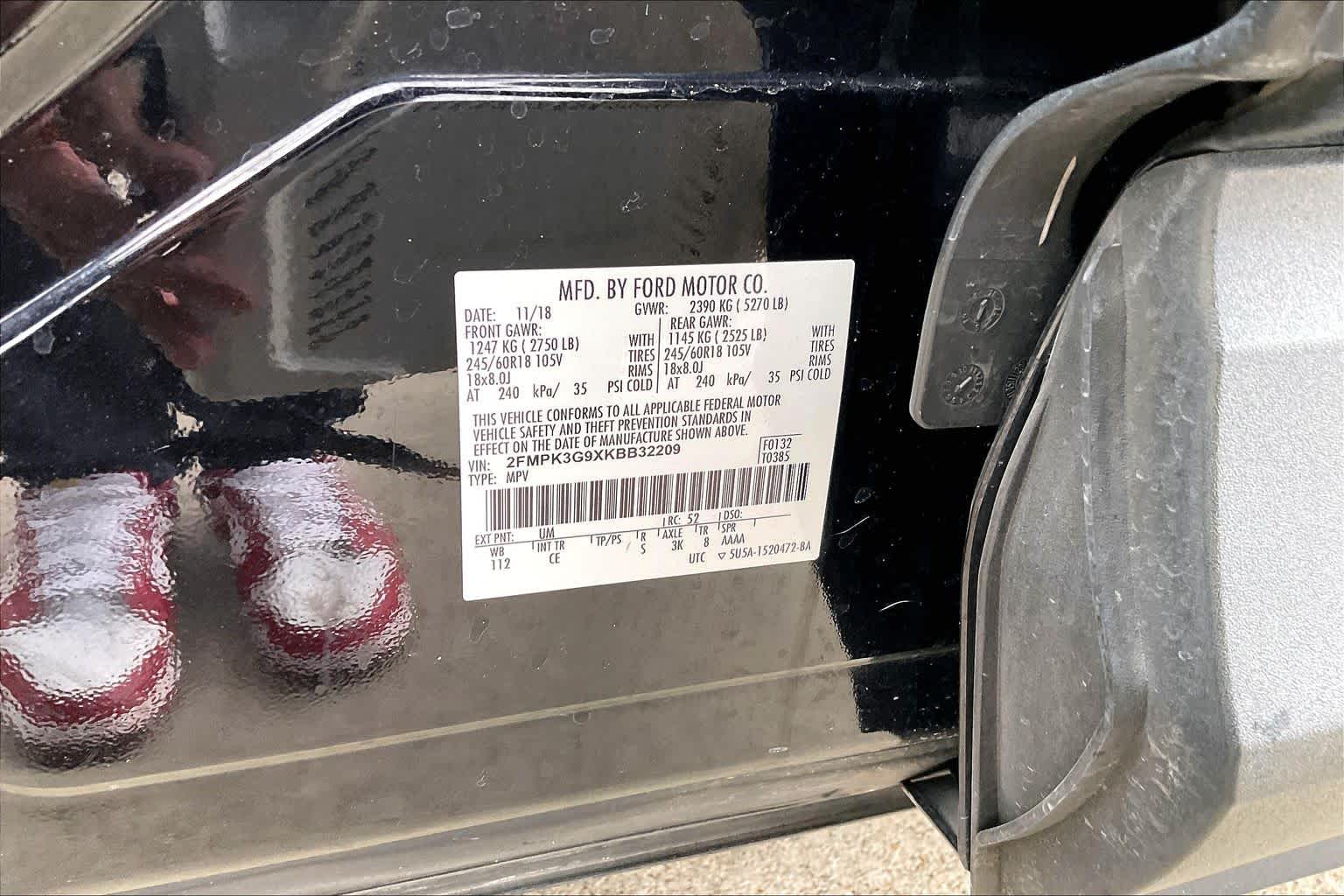 2019 Ford Edge SE Agate Black Metallic at AutoNation Ford Gulf Fwy