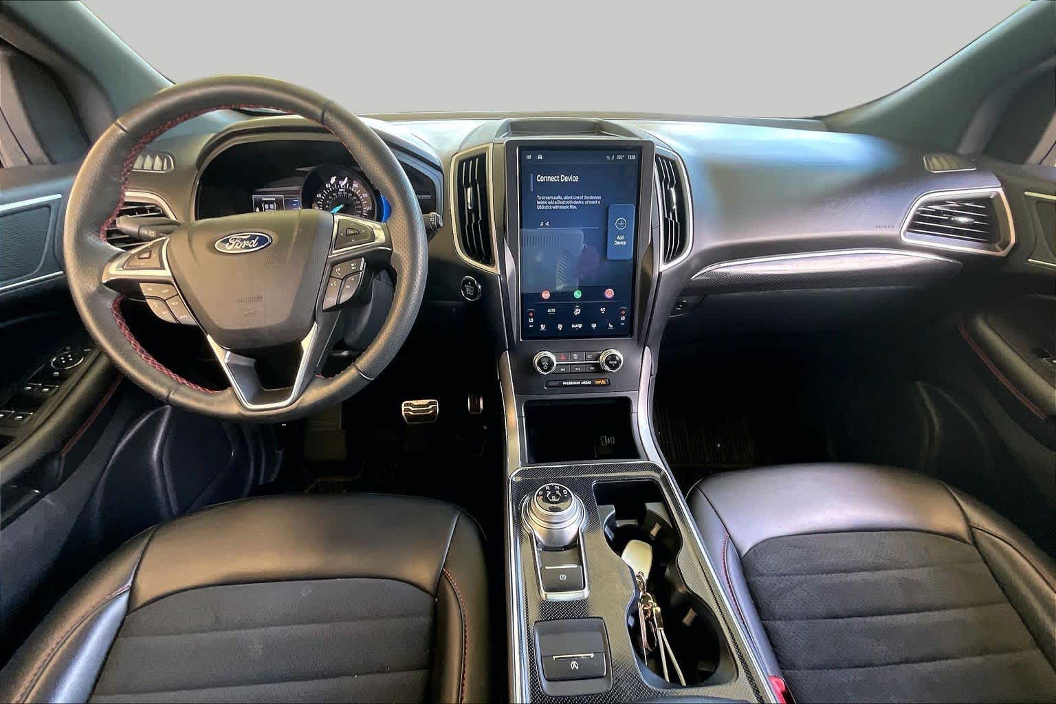 2022 Ford Edge ST-Line Agate Black Metallic at Tomball Ford