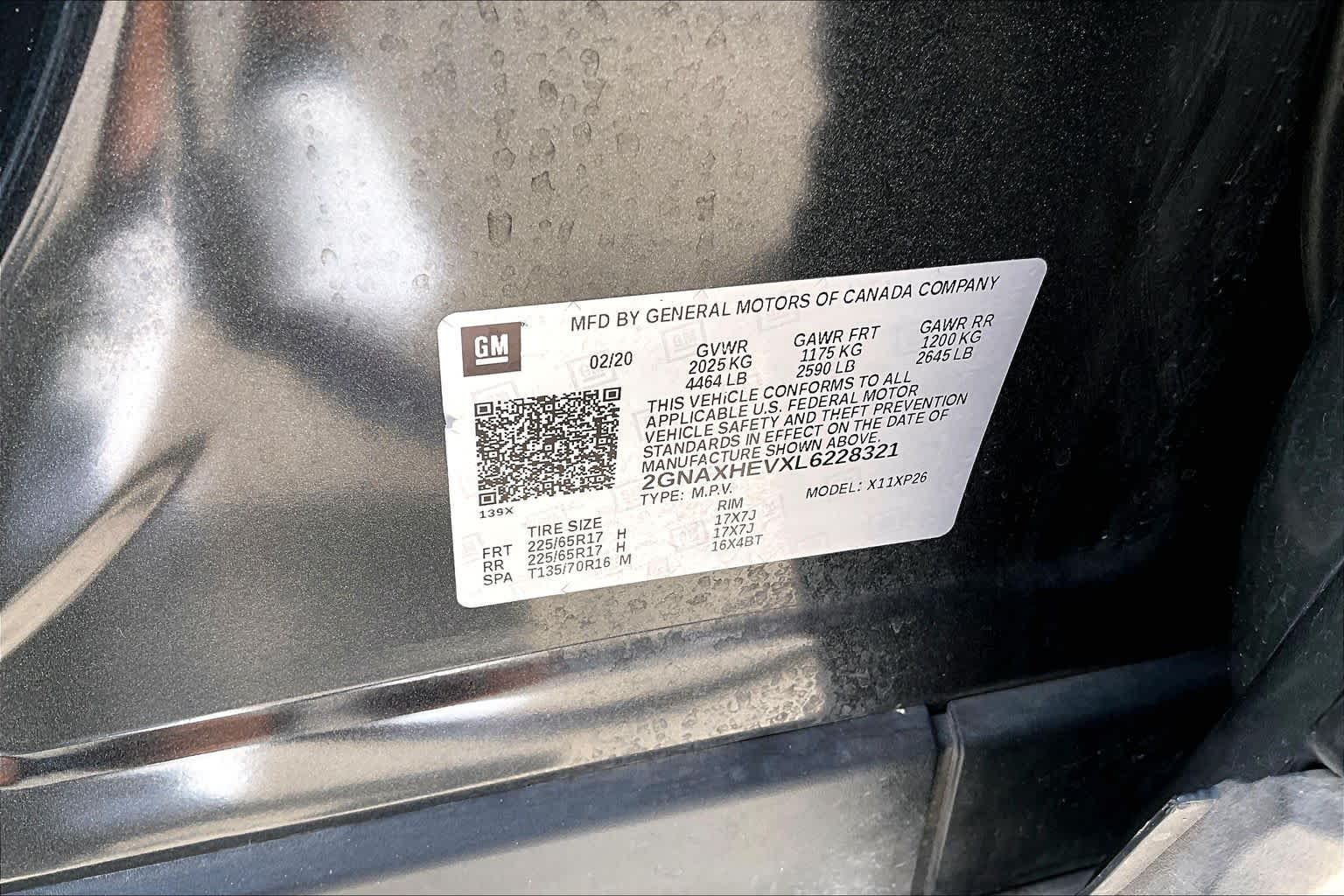2020 Chevrolet Equinox LS Nightfall Gray Metallic at Westside Kia