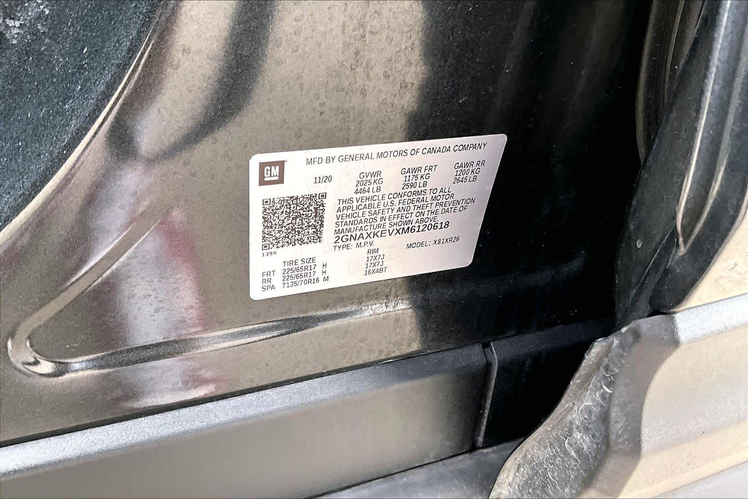 2021 Chevrolet Equinox LT Nightfall Gray Metallic at Tomball Ford