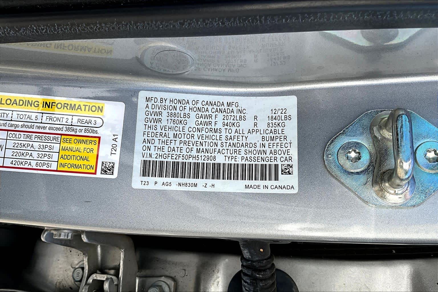 2023 Honda Civic Sport Lunar Silver Metallic at Lexus Southwest Houston