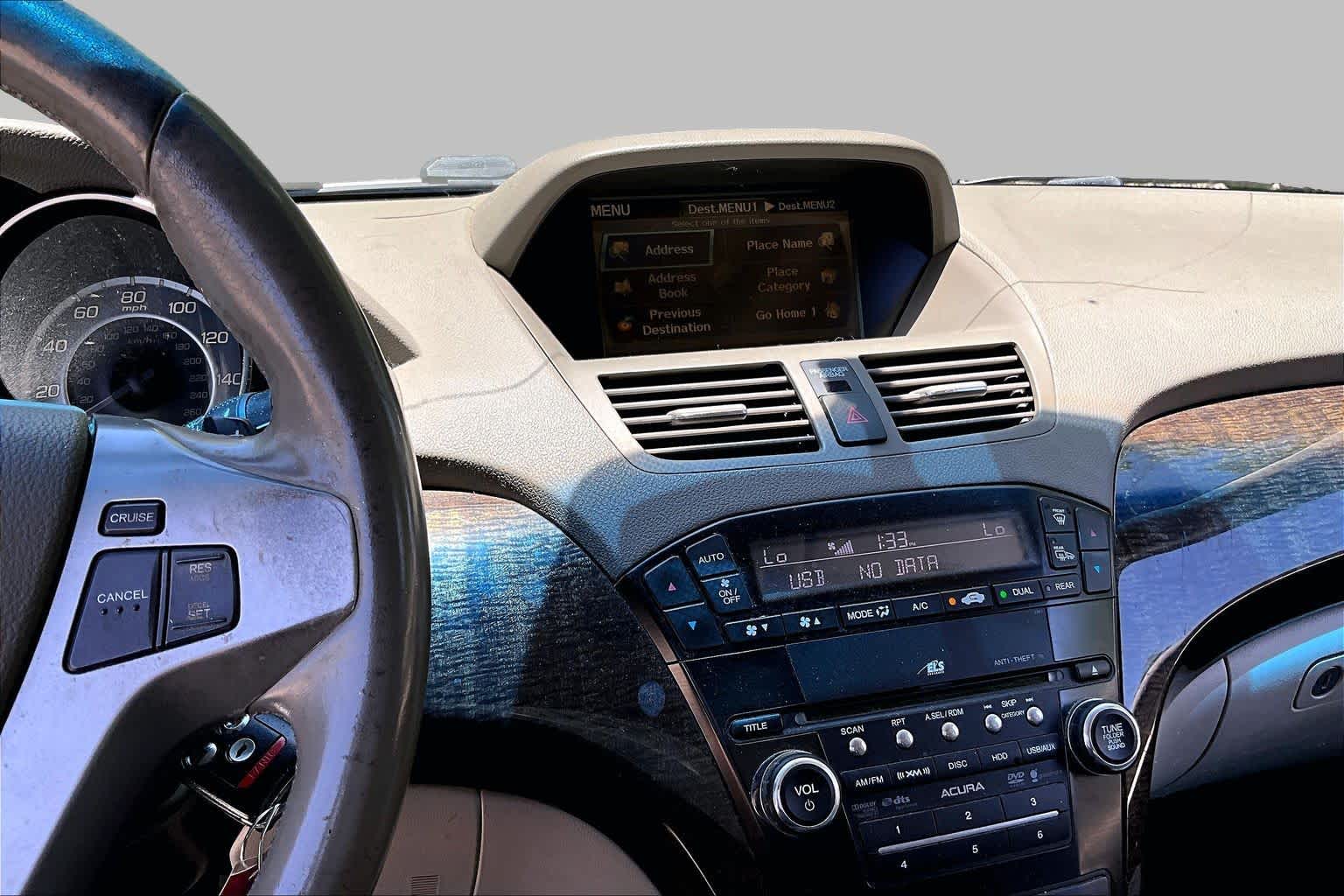 2012 Acura MDX Tech Pkg Crystal Black Pearl at Beck & Masten Kia