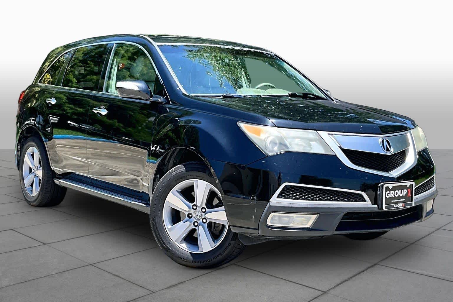 2012 Acura MDX Tech Pkg Crystal Black Pearl at Beck & Masten Kia