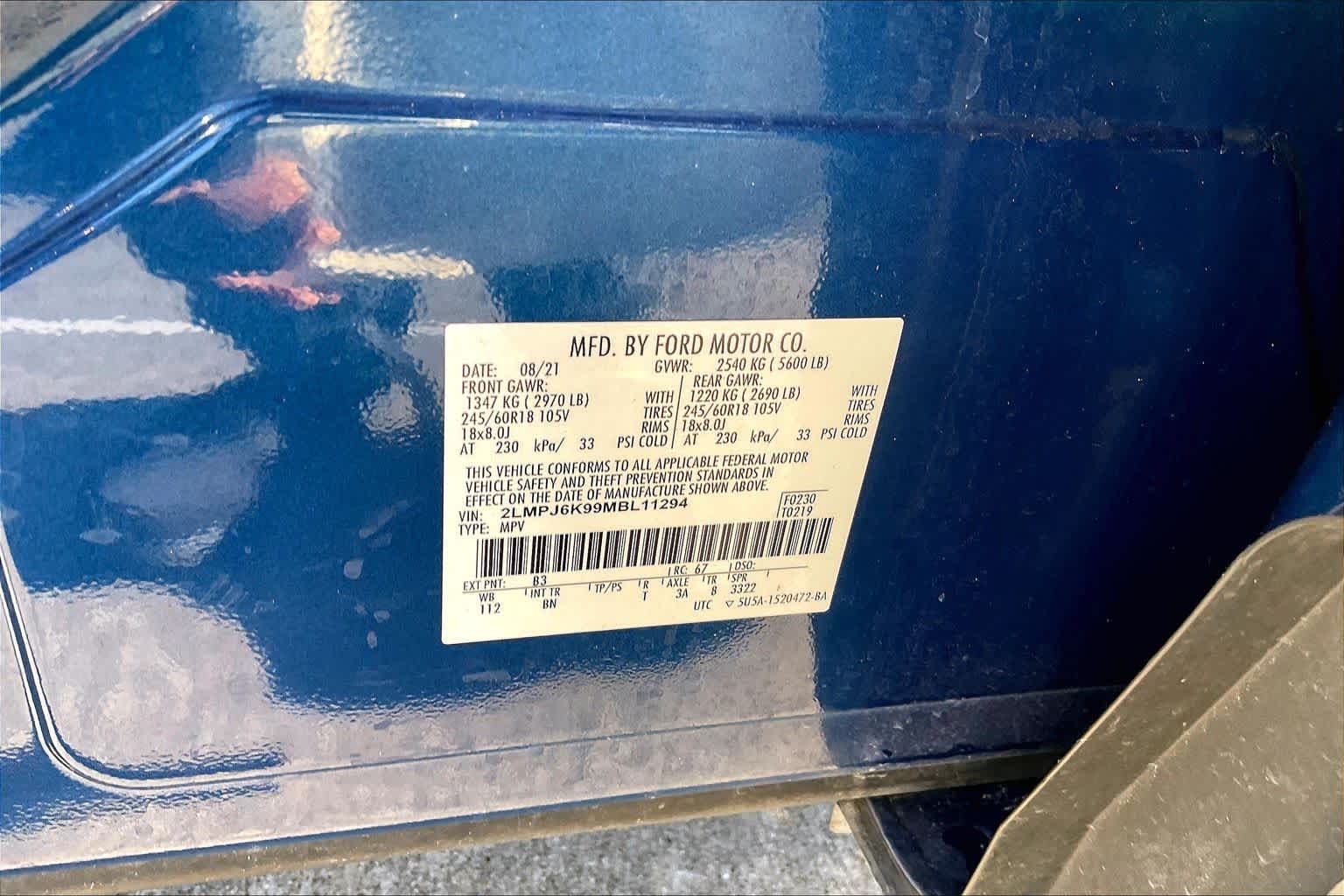 2021 Lincoln Nautilus Reserve Artisan Blue at Honda of Clear Lake