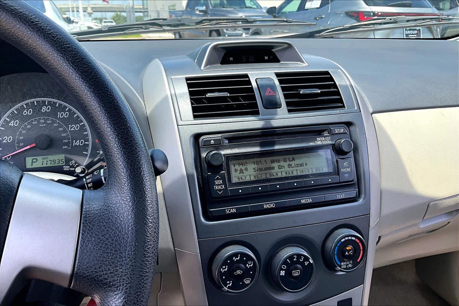 2012 Toyota Corolla LE Black Sand Pearl at Westside Kia